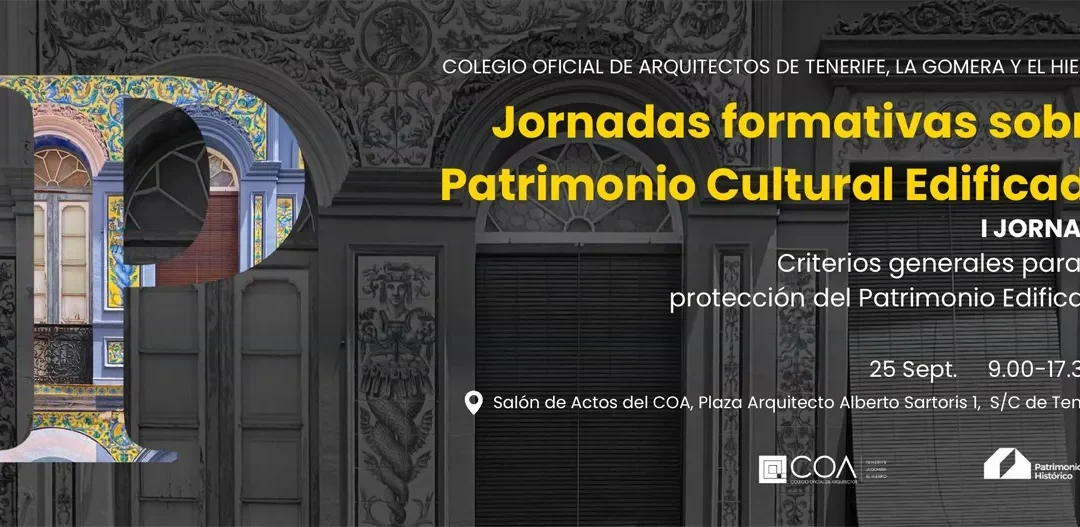 Jornadas formativas sobre Patrimonio Cultural Edificado